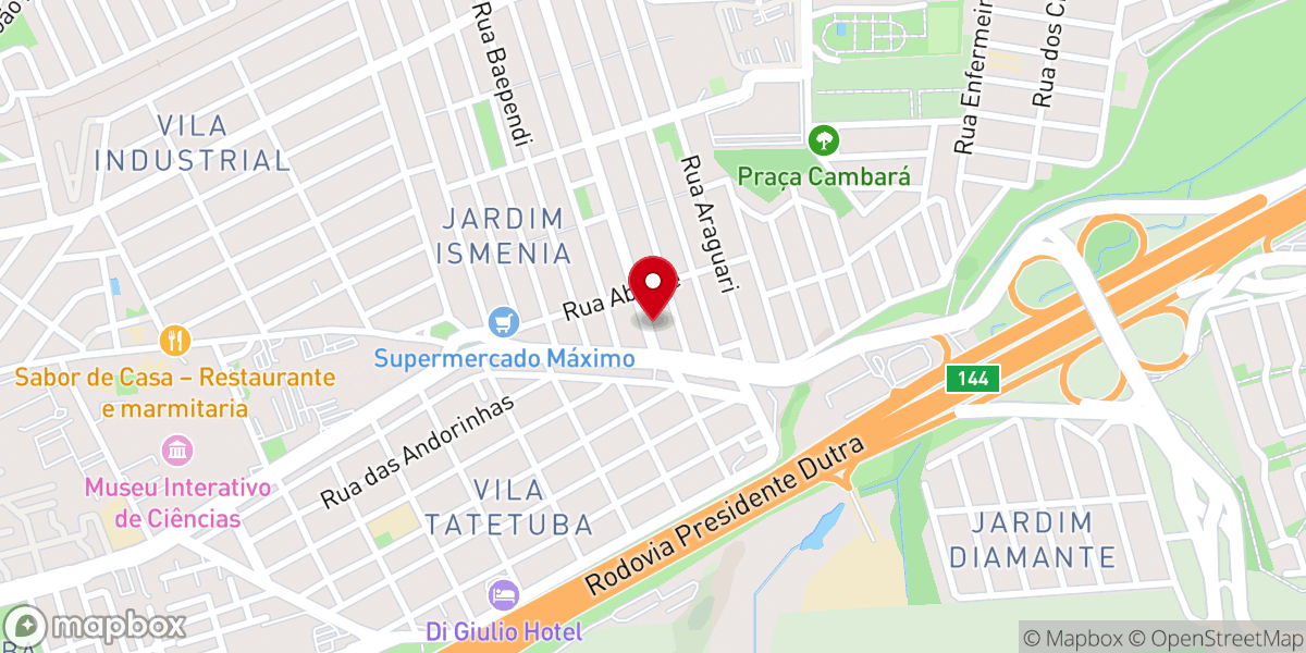 Map showing location of Igreja Universal Jardim Ismênia