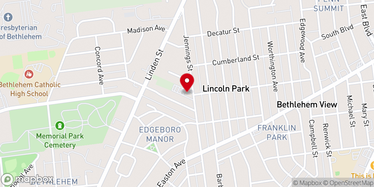 Map showing location of Our Lord's Ascension Polish National Catholic Church
