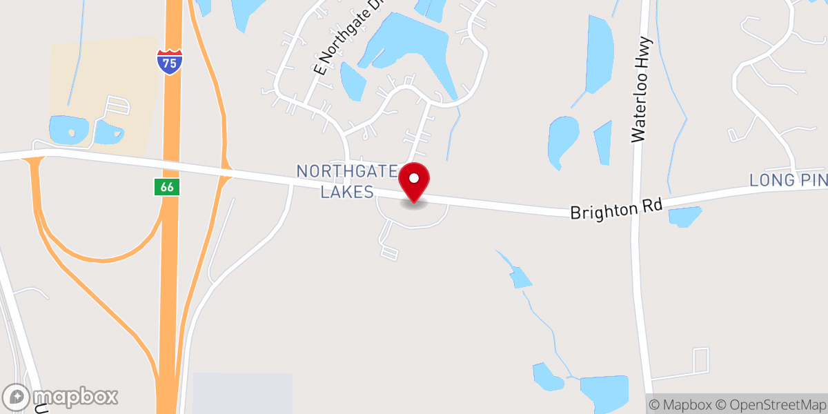 Map showing location of Brighton Road Baptist Church