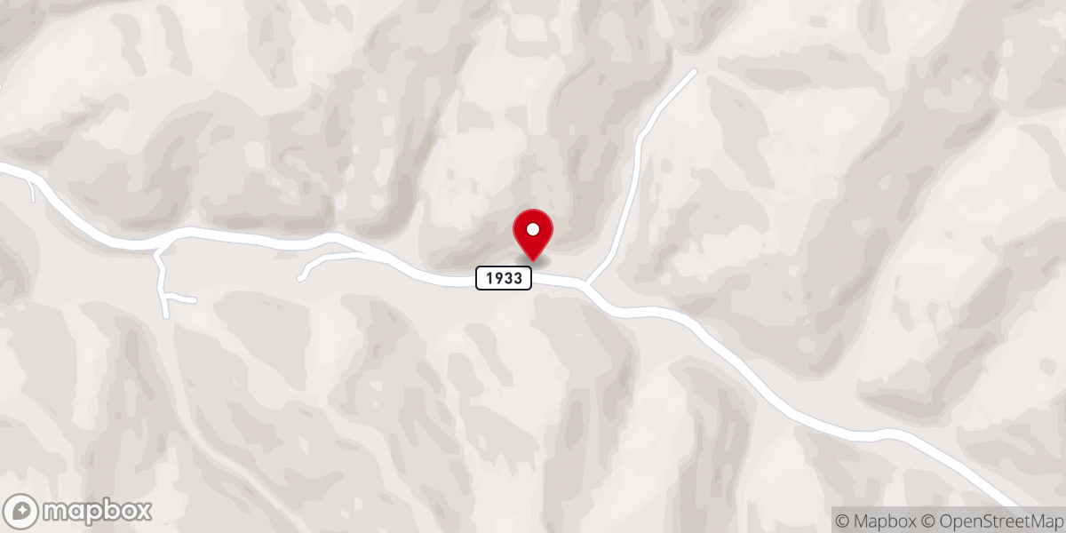 Map showing location of Turners Creek Mennonite Church