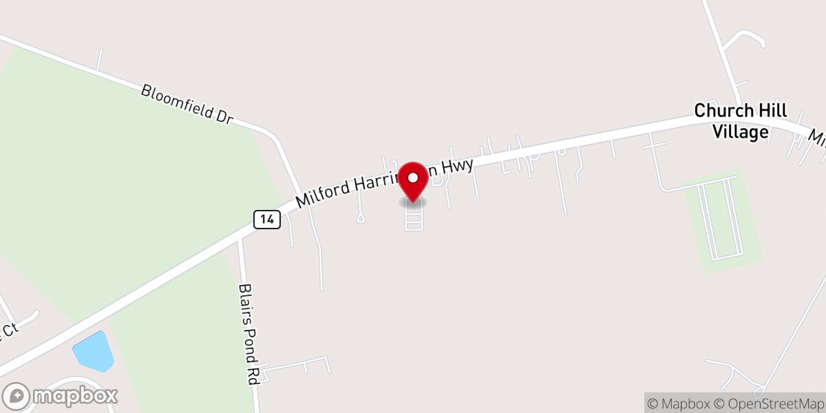 Map showing location of Berean Community Church