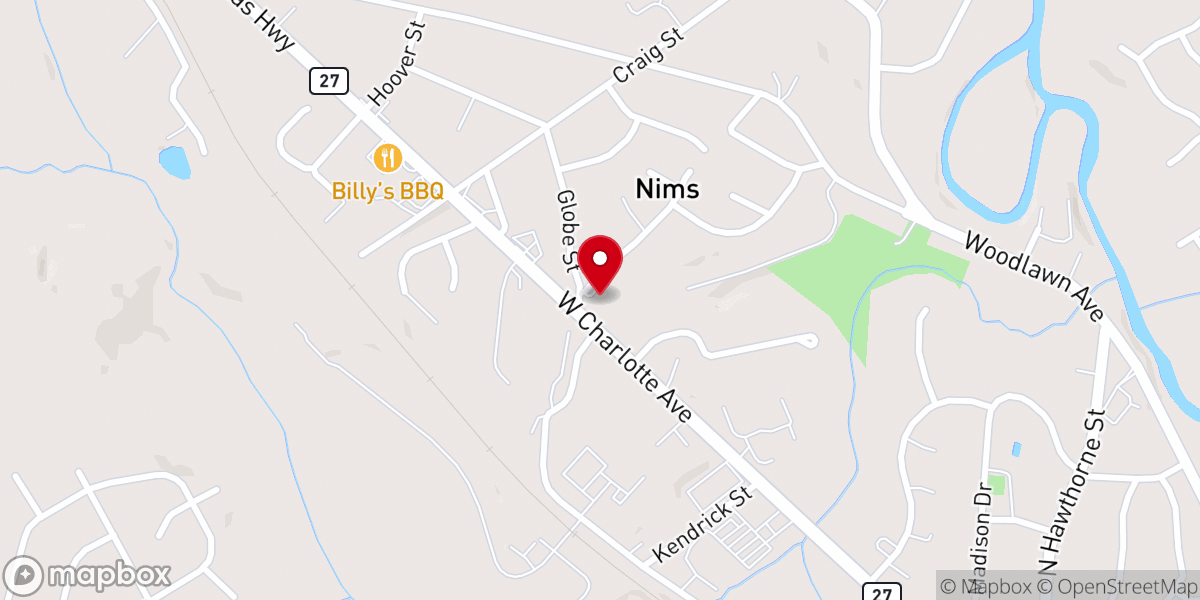 Map showing location of Harvest Mt Holly