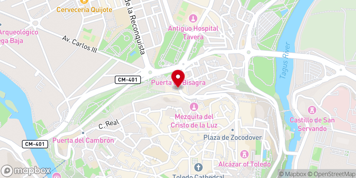 Map showing location of Ermita de la Virgen de la Estrella