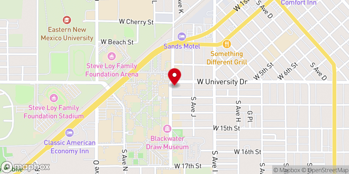 Map showing location of BSU Christian Challenge