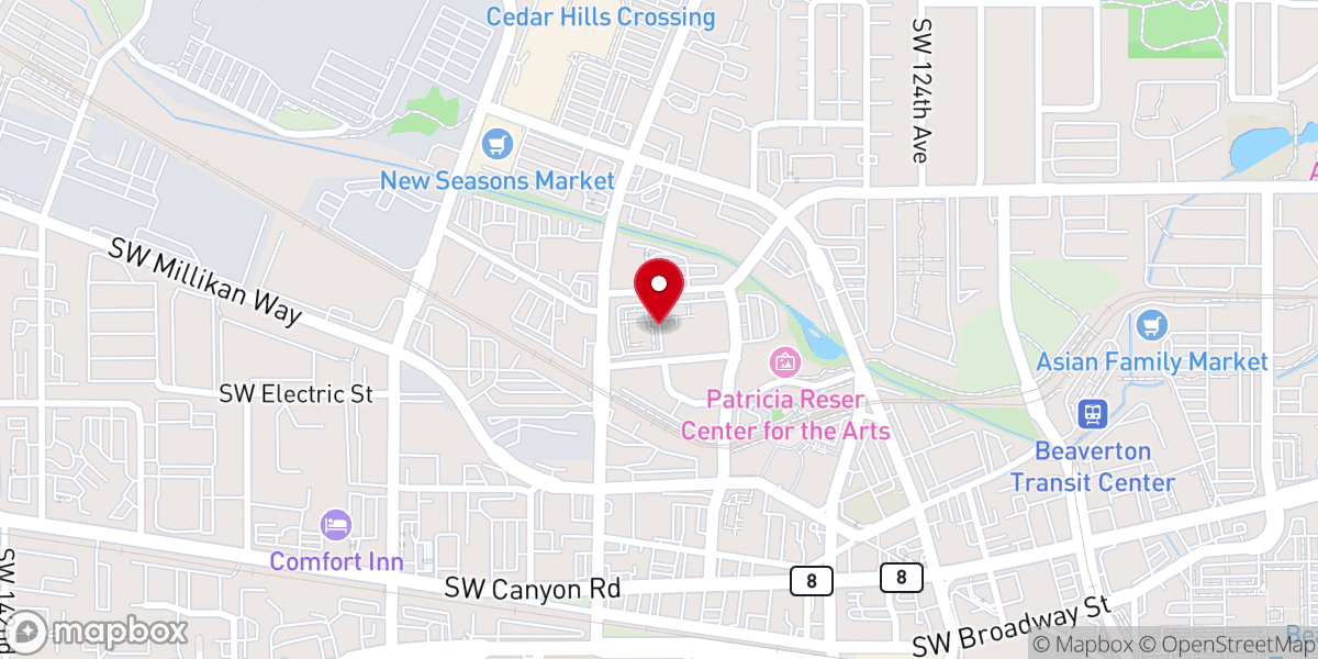 Map showing location of Lutheran Community Services NW