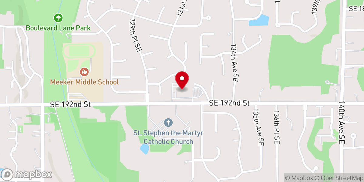 Map showing location of Northwest Life Church