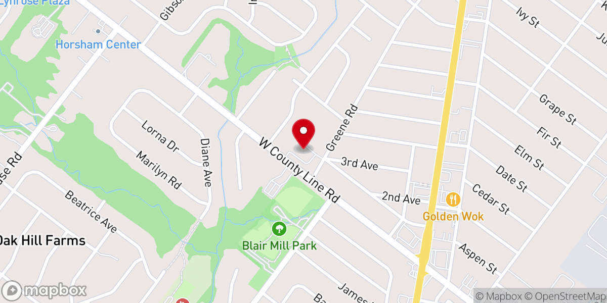 Map showing location of Slavic Seventh-day Adventist Church of Philadelphia