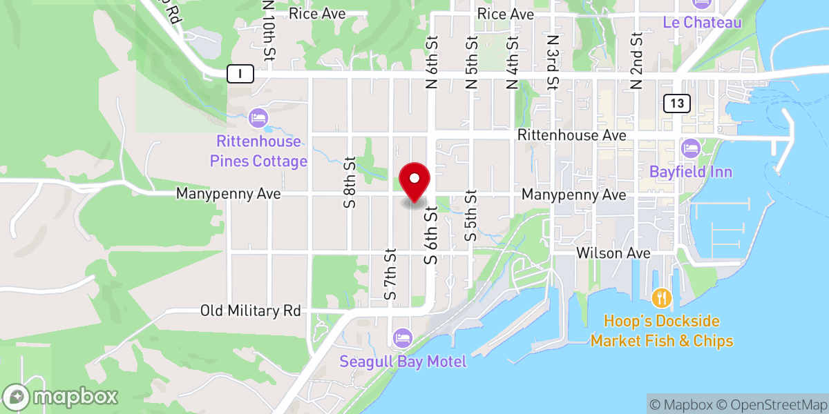 Map showing location of Bethesda Lutheran Church