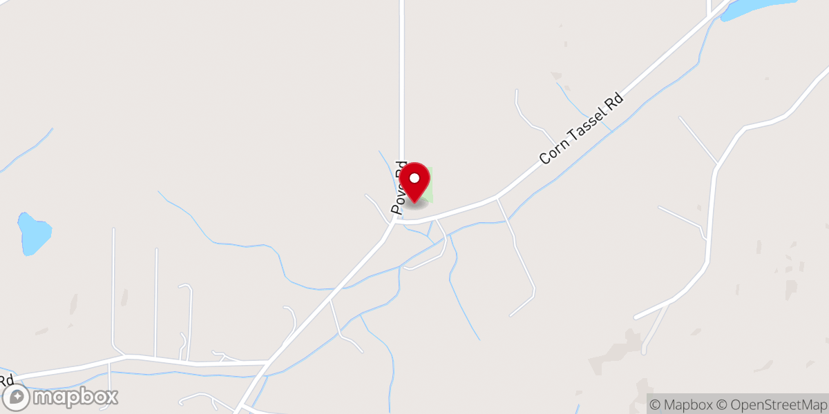 Map showing location of Corntassel Church