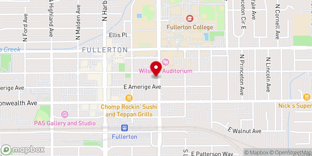 Map showing location of The Table OC
