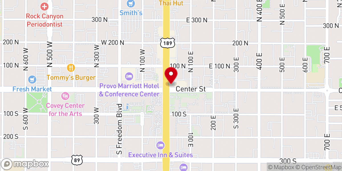 Map showing location of John Adams Center for the Study of Faith Philosophy and Public Affair