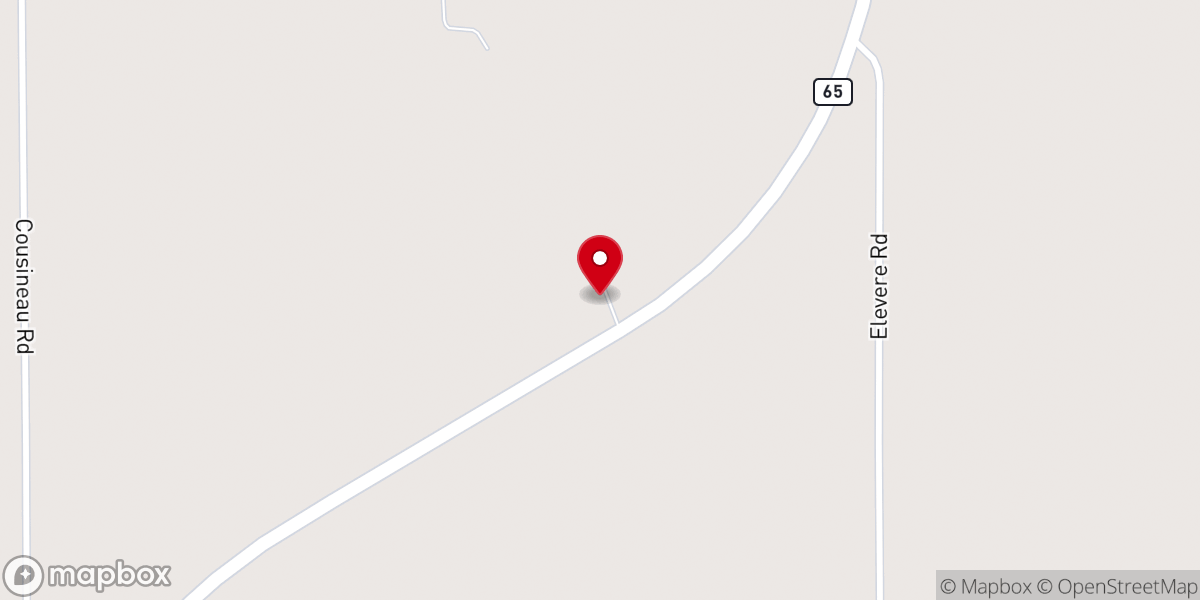 Map showing location of Spratt Church