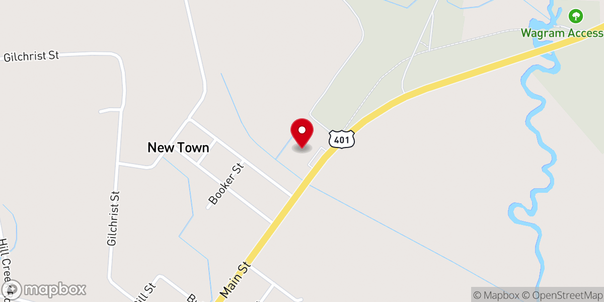 Map showing location of Nazareth Missionary Baptist Church