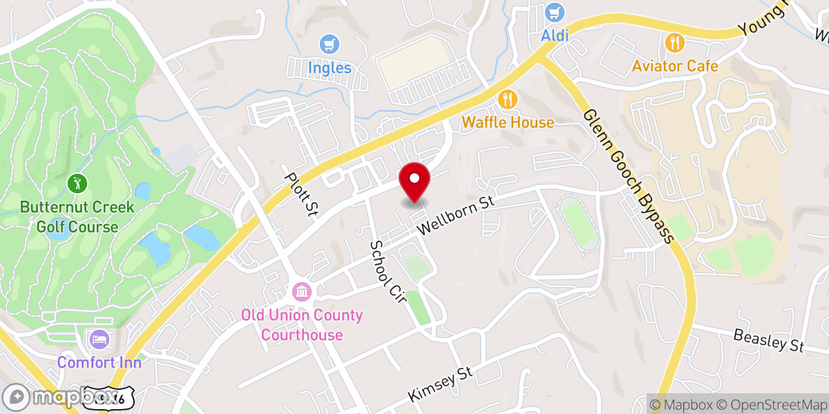 Map showing location of Vertical Church Blairsville