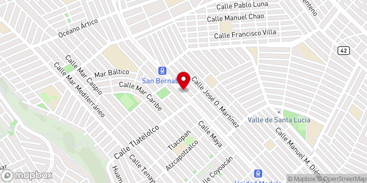 Map showing location of Iglesia El Dios de lo Imposible