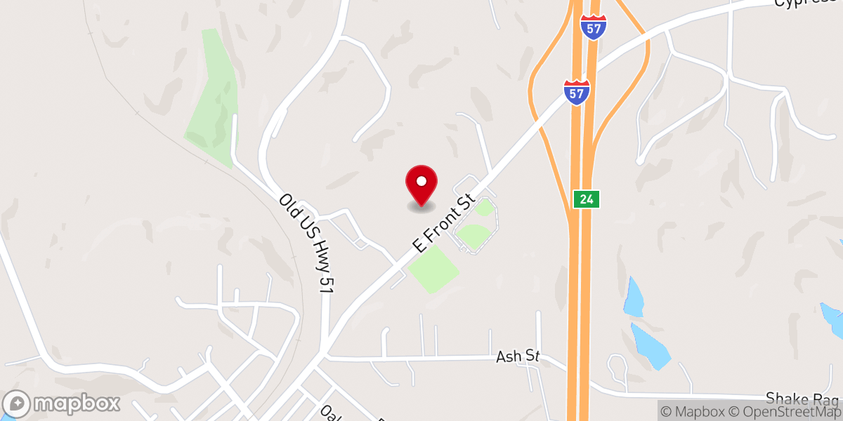 Map showing location of United Pentecostal Church