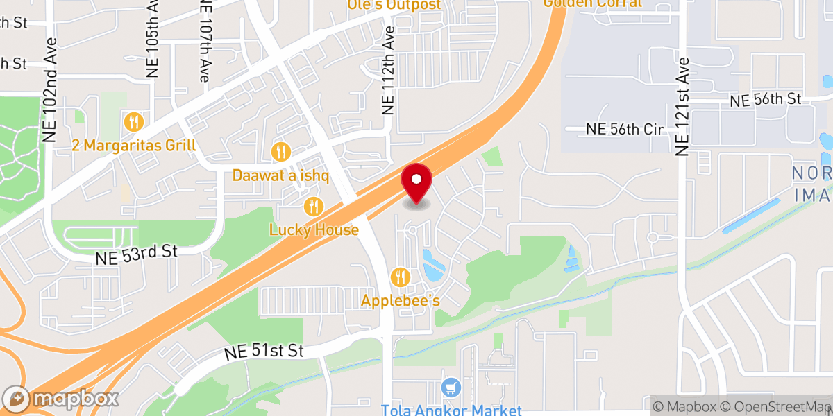 Map showing location of Rhapsody Church
