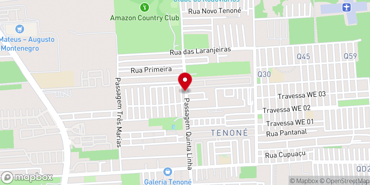 Map showing location of Igreja Universal - Tenoné