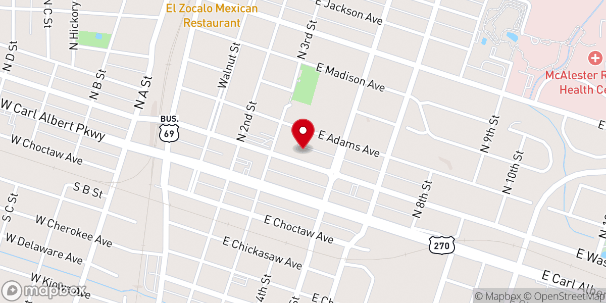 Map showing location of All Saints Episcopal Church - John 6:13 - Food Distribution Center