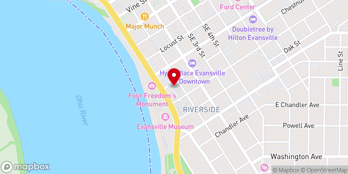 Map showing location of Parish House