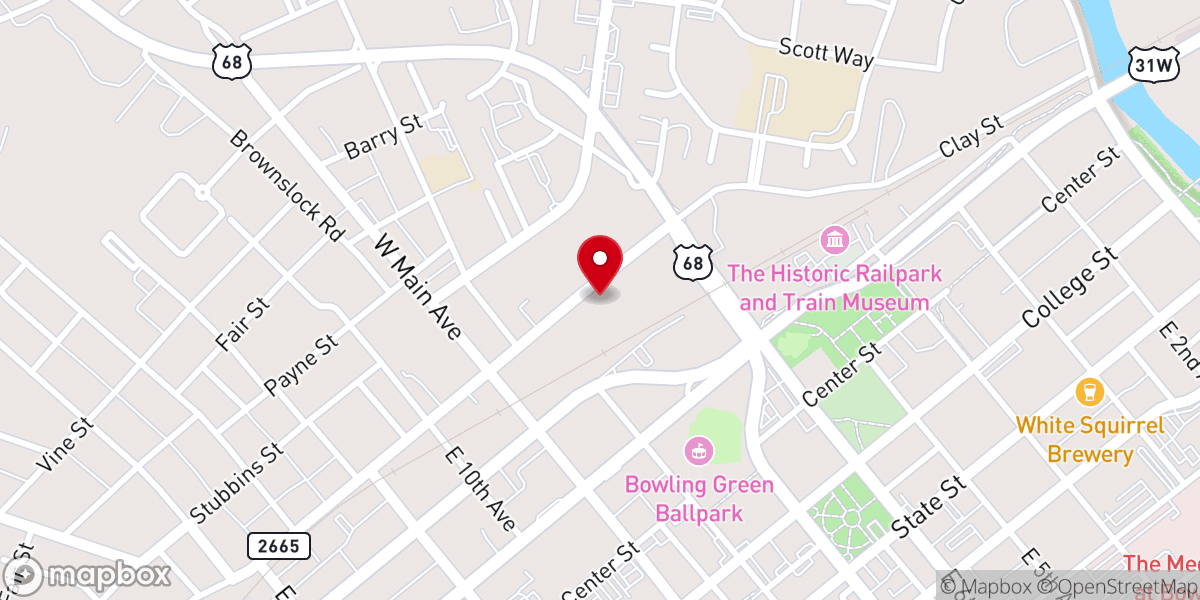 Map showing location of Parrish Recycling