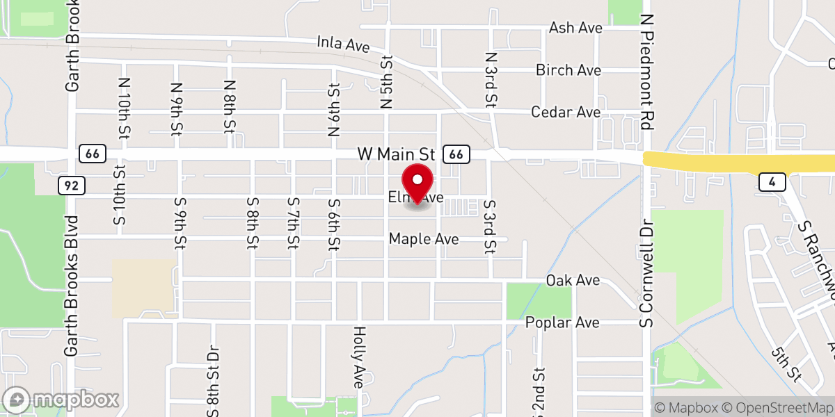 Map showing location of First United Methodist Church
