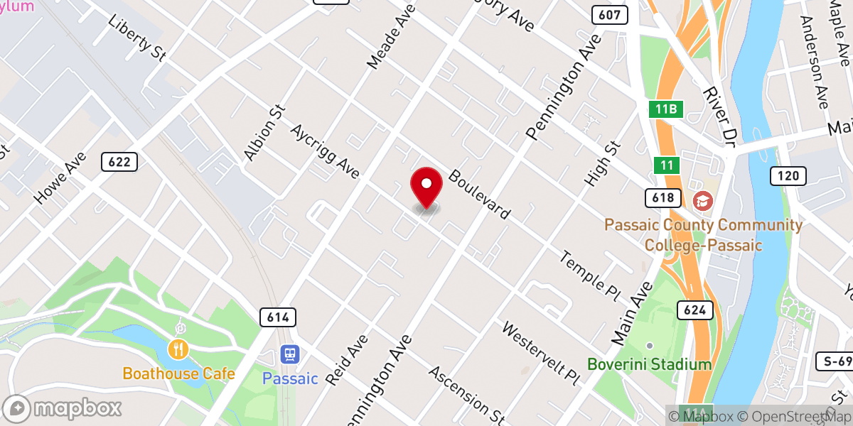 Map showing location of Cong Bais Torah Utfilah Inc