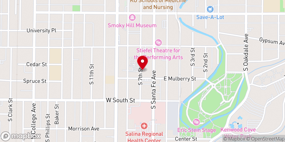 Map showing location of Immanuel Lutheran ELCA