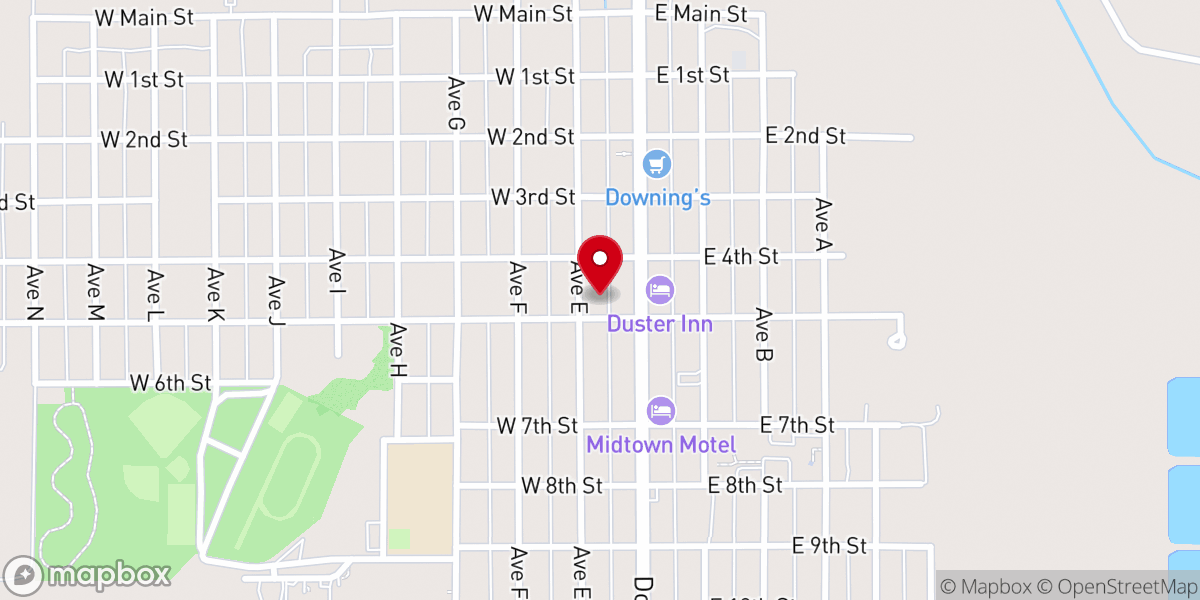 Map showing location of Beaver Church of Christ