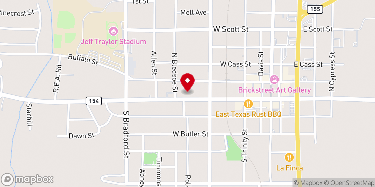 Map showing location of Parish Litigation Services