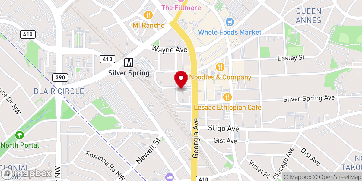 Map showing location of Grace Evangelical Church