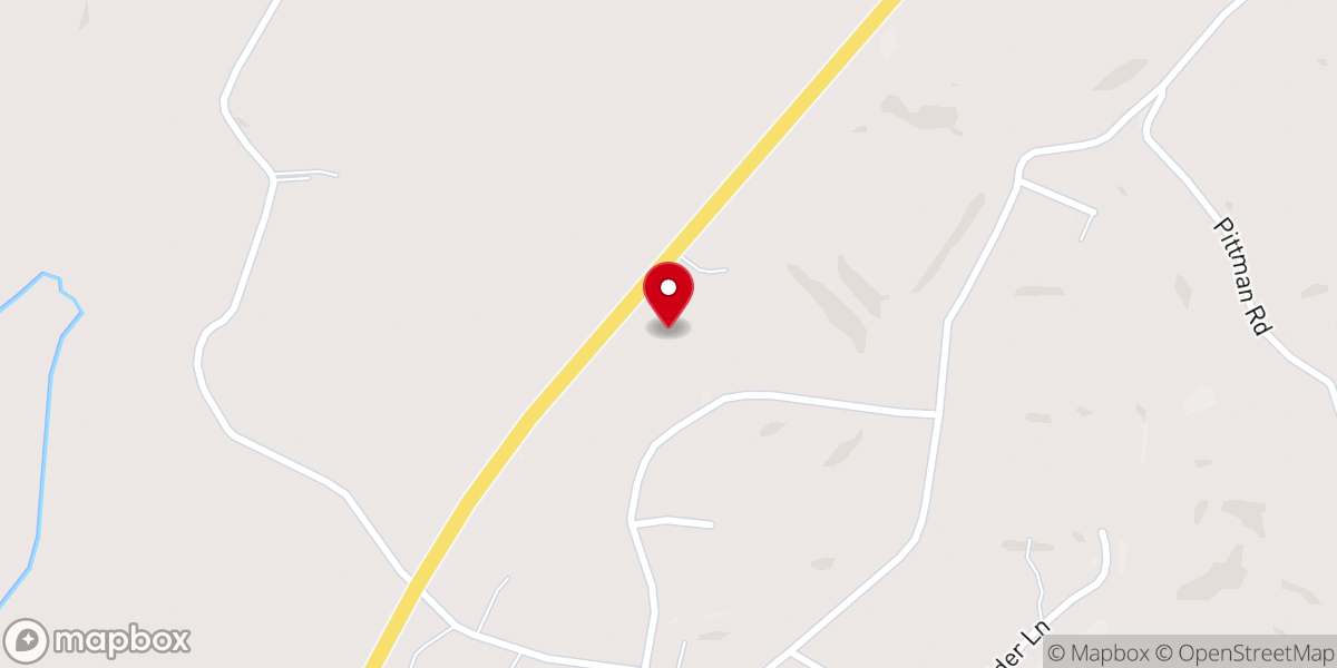 Map showing location of Sequatchie Valley Free Holiness Church