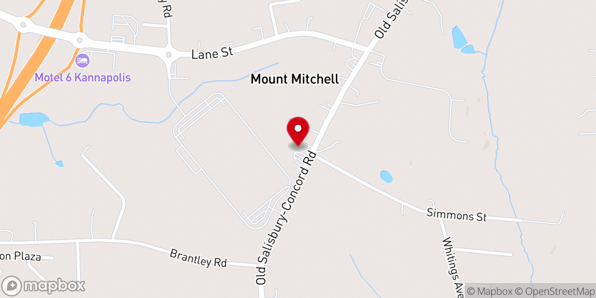 Map showing location of Resurrection Baptist Church