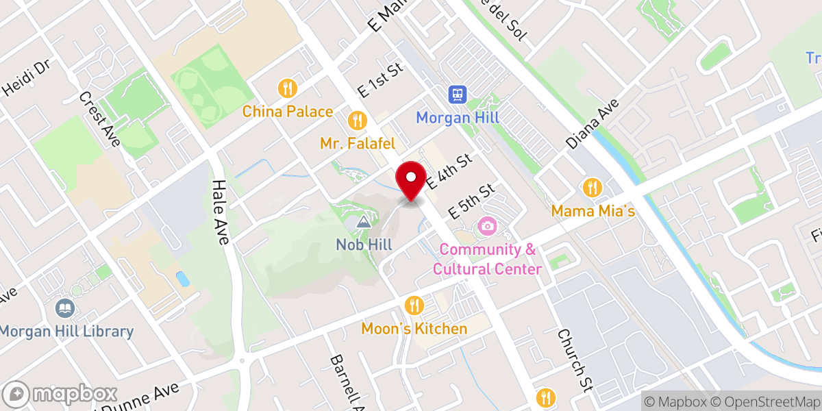 Map showing location of United Methodist Church