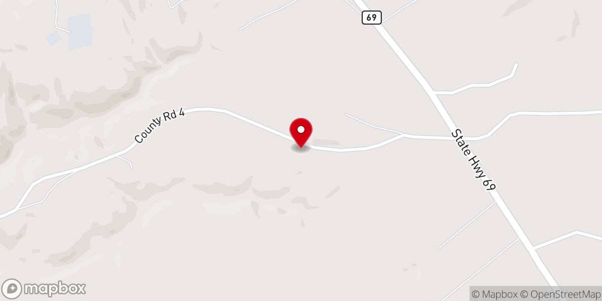 Map showing location of Macedonia Free Will Baptist Church