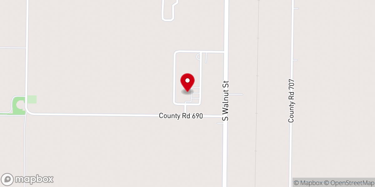 Map showing location of Word of Faith Christian Center