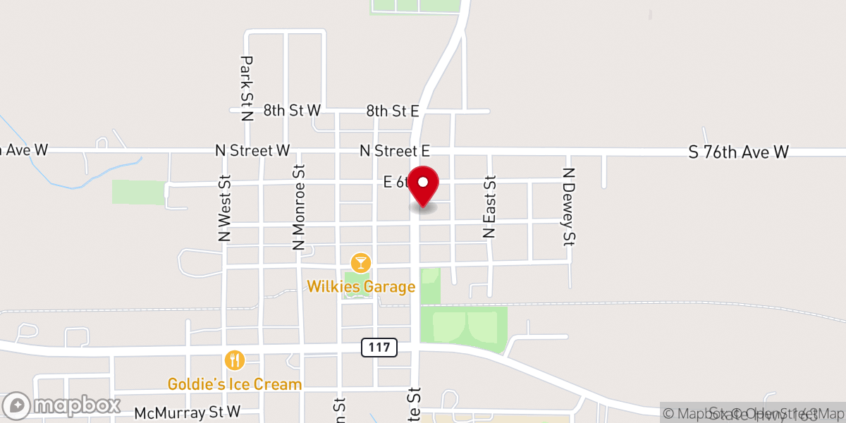 Map showing location of First Reformed Church
