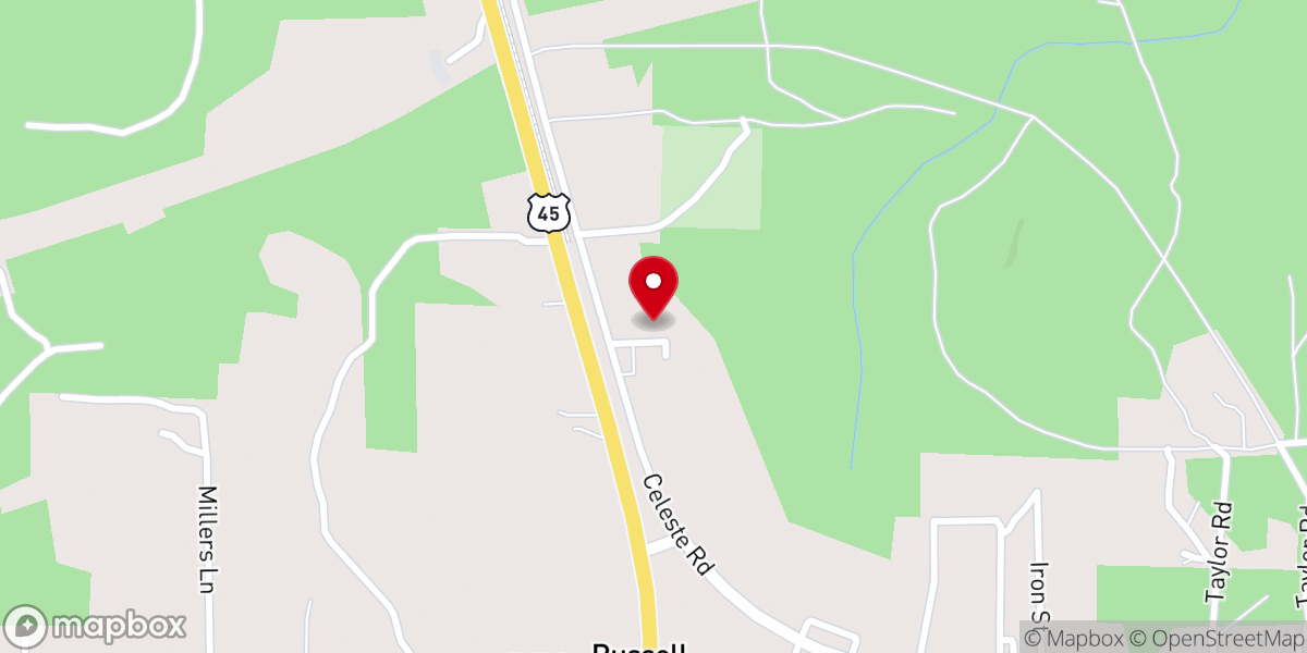 Map showing location of Bethlehem Church