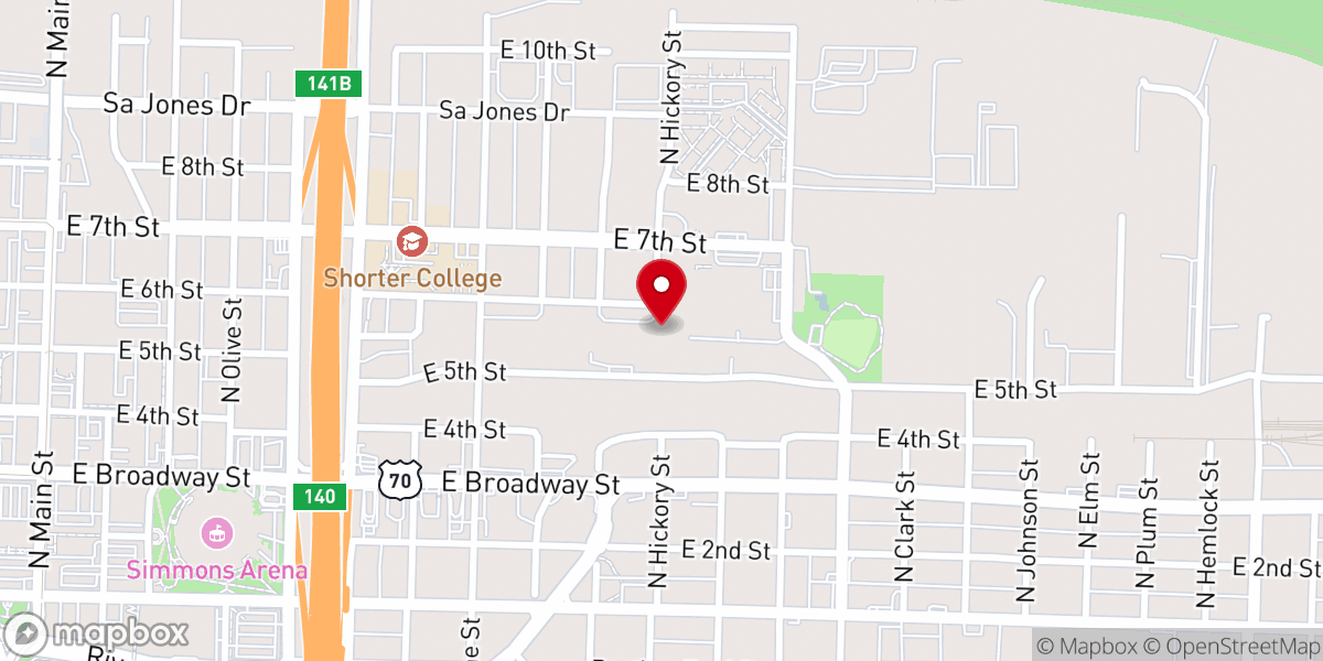 Map showing location of Church Mt Sinai