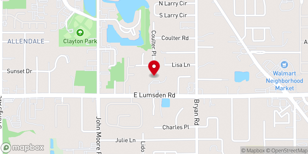 Map showing location of Westminster Presbyterian Church
