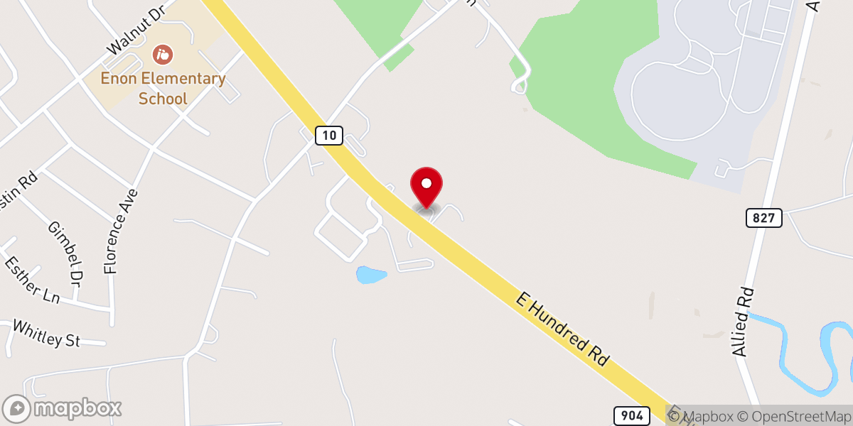 Map showing location of Rivermont Church of Christ