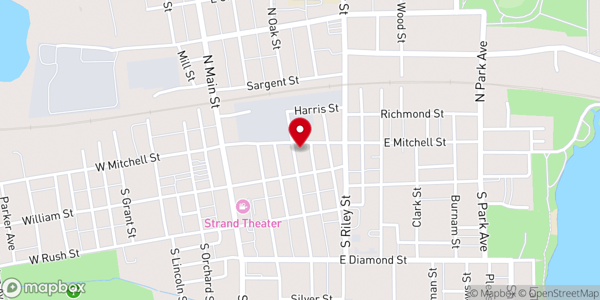 Map showing location of First Church of God