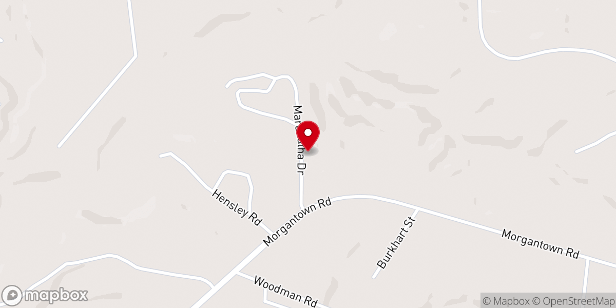 Map showing location of Victory Baptist Church