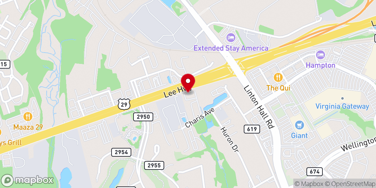 Map showing location of St. Thomas Anglican Church
