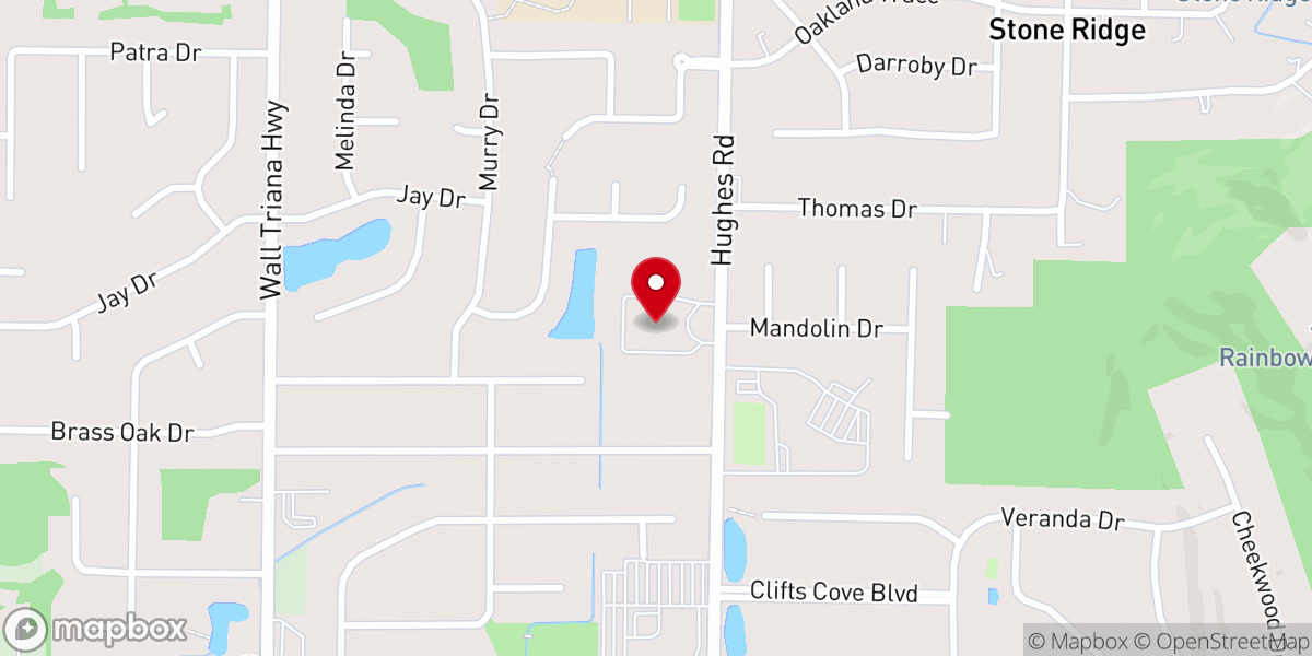 Map showing location of Trinity Baptist Church