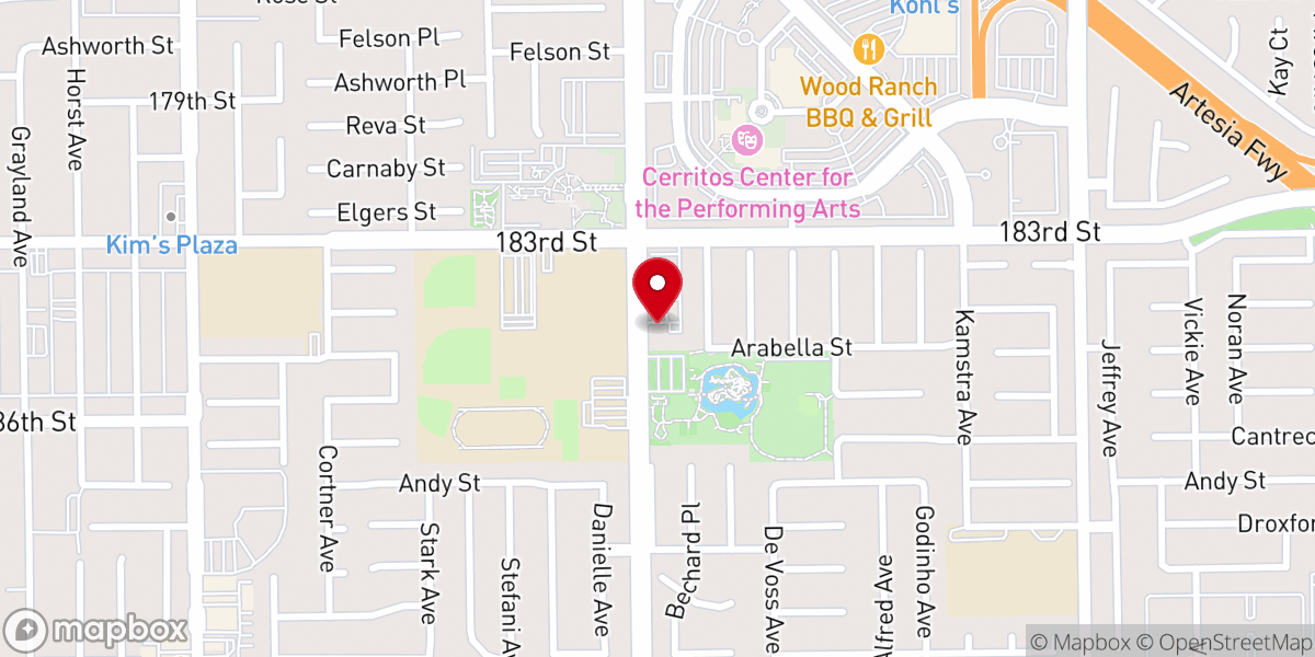 Map showing location of Bible Mission Church