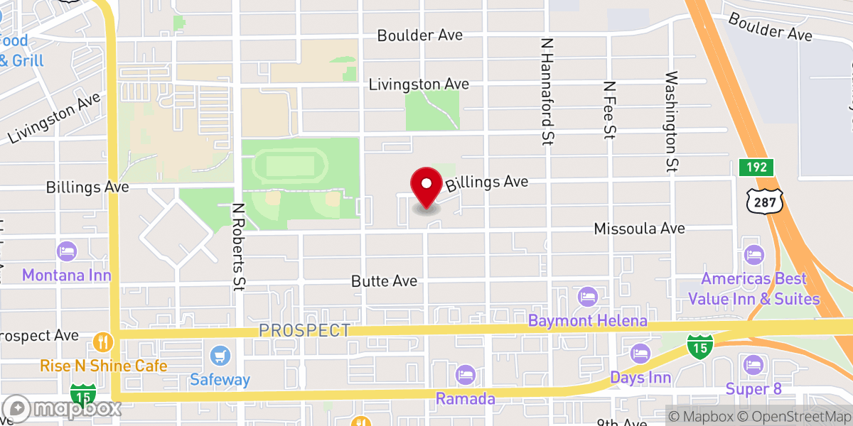 Map showing location of Saint Mary Catholic Community