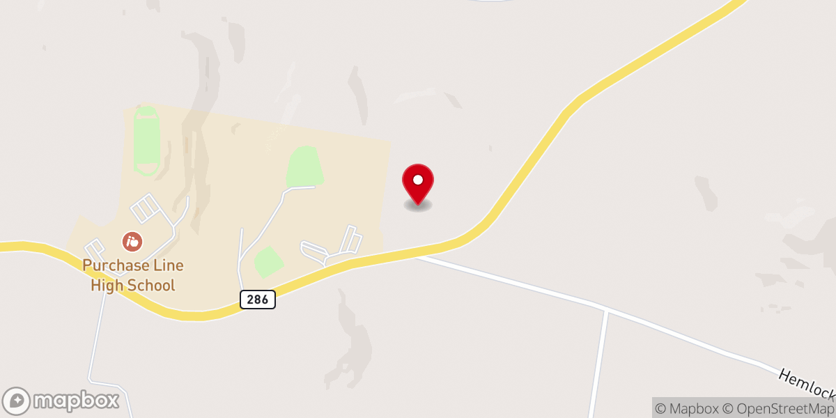 Map showing location of Plum Global Methodist Church