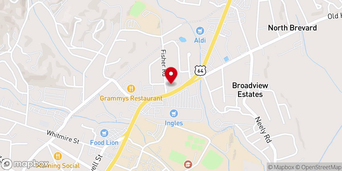 Map showing location of Lutheran Church-Good Shepherd