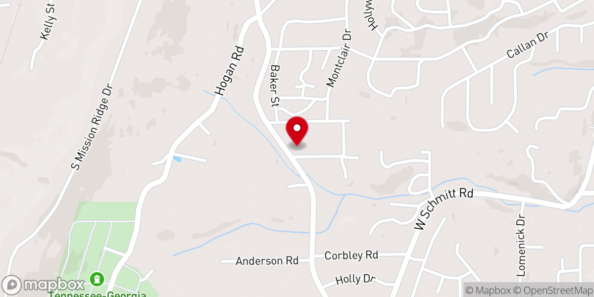 Map showing location of Pleasant Hill Baptist Church